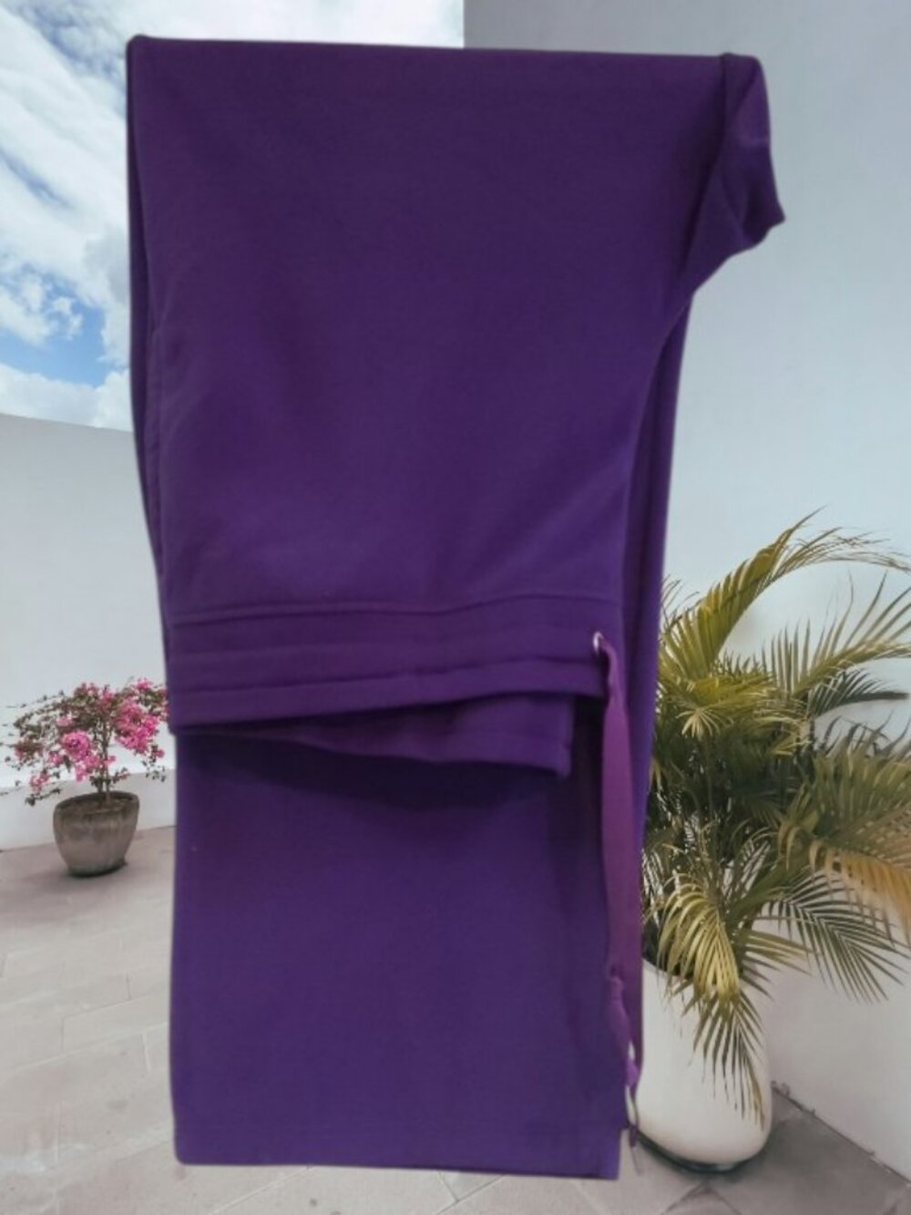 Danskin Women's Vibrant Purple Straight Leg Drawstring Pants ✨Size: XXL (20)✨